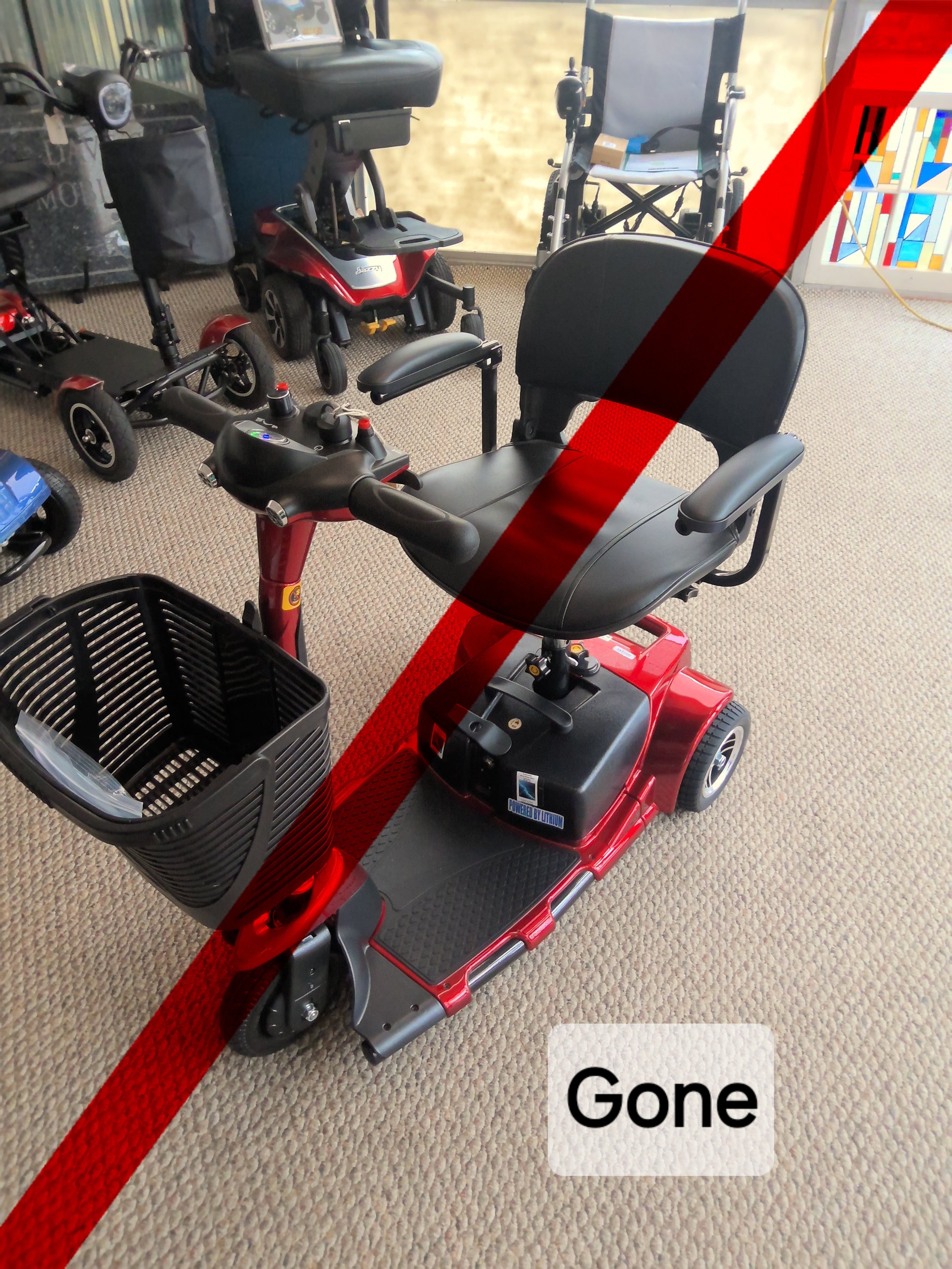 Lithium portable 3 wheel scooter Dave's Mobility 3363958900